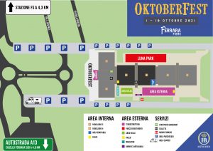 Mappa Oktoberfest Ferrara 2021